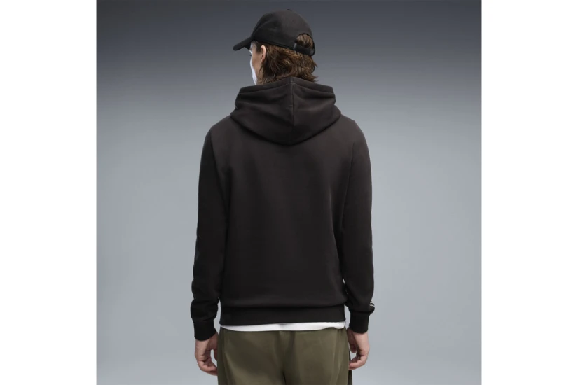 Puma Essentials Tape Fleece Ανδρικό Φούτερ με Κουκούλα Μαύρο