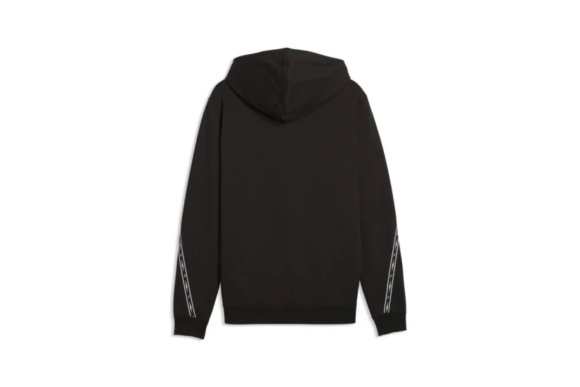 Puma Essentials Tape Fleece Ανδρικό Φούτερ με Κουκούλα Μαύρο