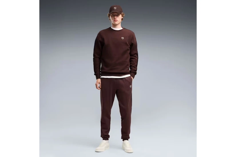 Puma Essentials Elevated Ανδρικό Παντελόνι Φόρμας Καφέ