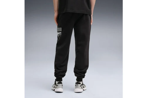 Puma Sport Logo Play Fleece Παντελόνι Φόρμας Ανδρικό (694707 01)