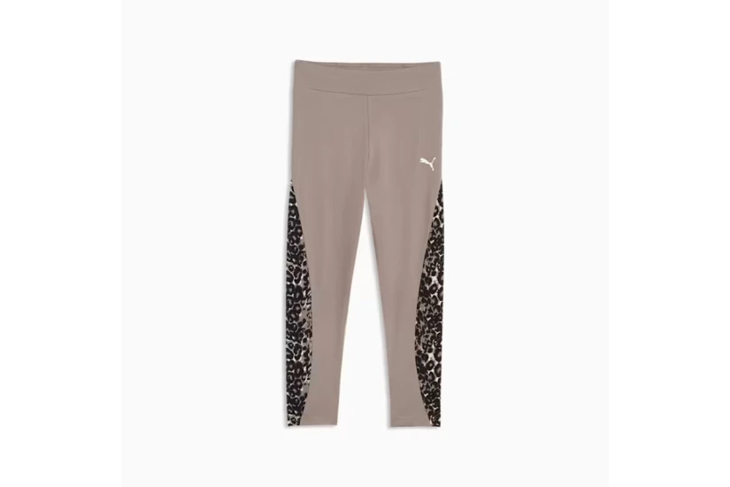 Puma Sport Animal Παιδικό Κολάν 7/8 Καφέ, Μαύρο, Εκρού
