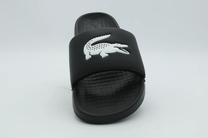 Lacoste Serve Slides 1.0 Γυναικείες Παντόφλες Μαύρες, Λευκές