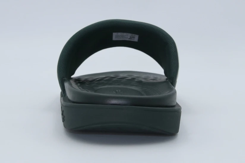 Lacoste Serve Slide Dual Ανδρικές Παντόφλες Κυπαρισσί, Εκρού