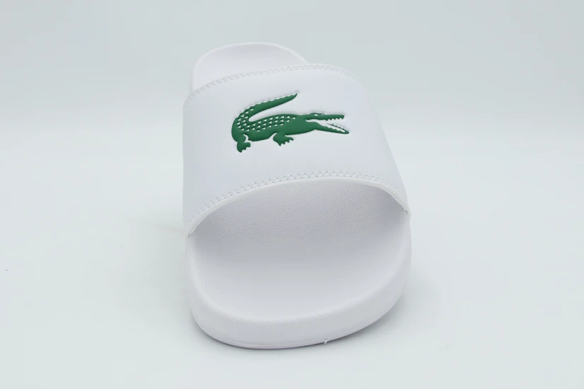 Lacoste Serve Slides Ανδρικές Παντόφλες Λευκές, Πράσινες