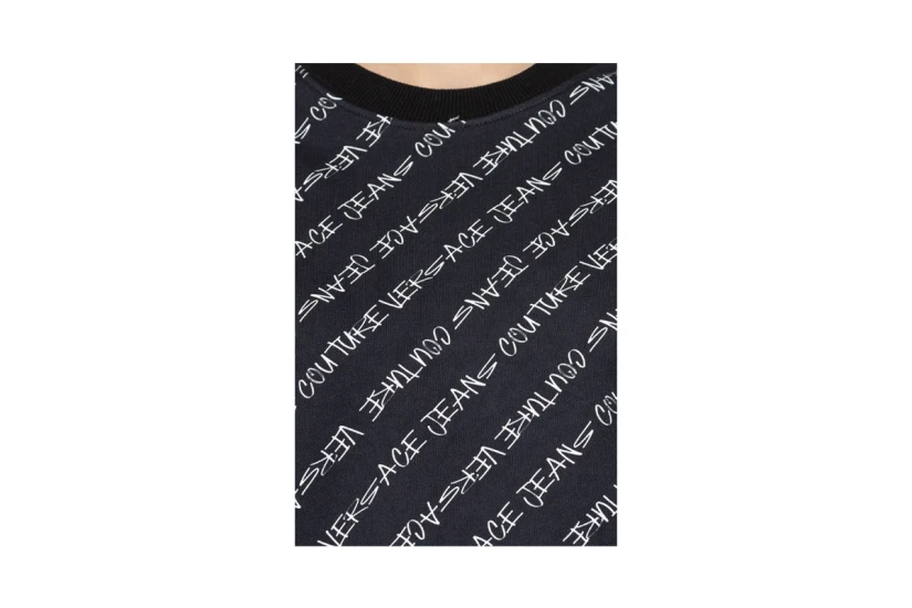 Versace Print Logo Signature Μπλούζα Με Λαιμόκοψη Γυναικεία (75HAI312 FS097 899)