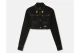 Versace D Str Slouchy28 Blk Μπουφάν Τζιν Γυναικείο