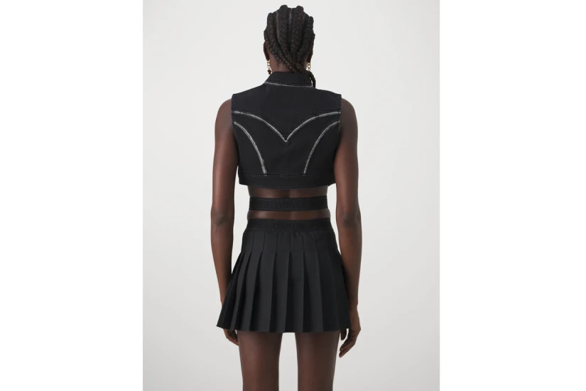 Versace D Str Slouchy28 Blk Γιλέκο Γυναικείο