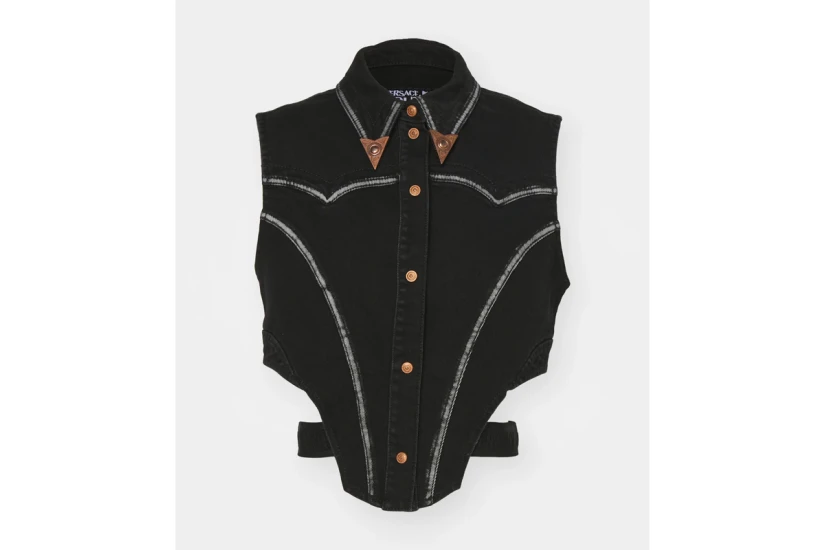 Versace D Str Slouchy28 Blk Γιλέκο Γυναικείο