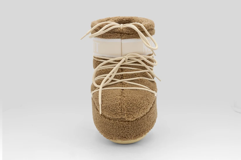 Moon Boot Icon Low Fleece Γυναικείες Μπότες Χιονιού Κάμελ, Μπεζ