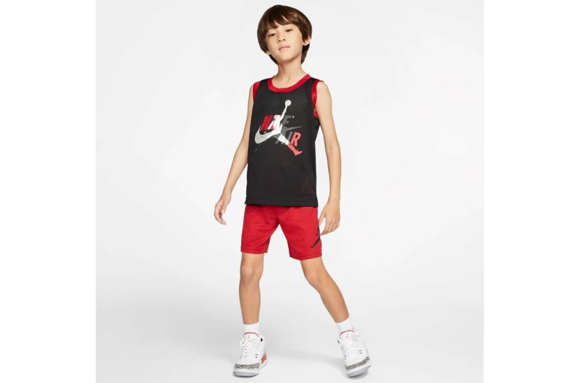 Jordan Jumpman Wrap Mesh Παιδική Μπασκετική Βερμούδα Κόκκινη