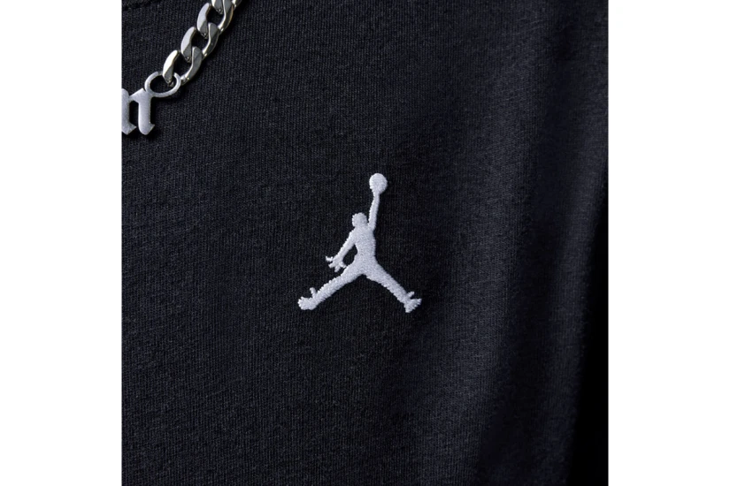 Jordan Jumpman Air Embroidered Παιδικό Κοντομάνικο T-Shirt Μαύρο