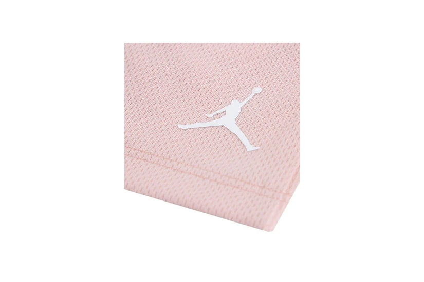 Jordan Brooklyn Baseline Mesh Παιδικό Σετ Κοντομάνικη Μπλούζα - Σορτς Ροζ
