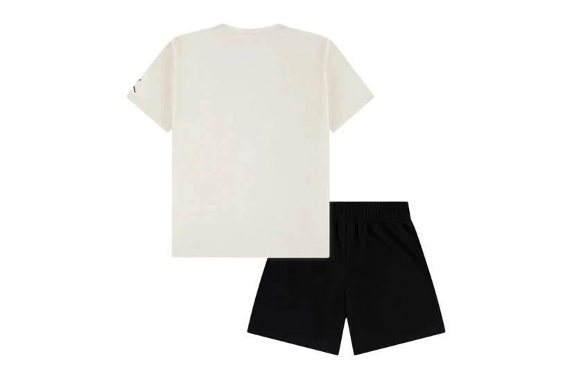 Jordan Jumpman Essentials Παιδικό Σετ Κοντομάνικη Μπλούζα - Σορτς Εκρού, Μαύρο, Κόκκινο, Γκρι