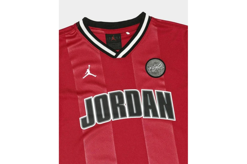 Jordan 23 Jersey Παιδικό Σετ Κοντομάνικη Μπλούζα - Σορτς Κόκκινο, Μαύρο, Λευκό