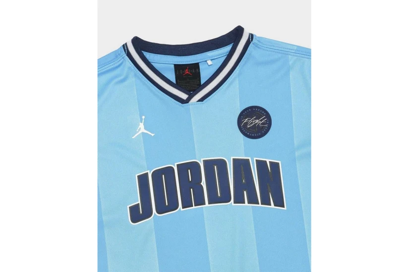 Jordan 23 Jersey Παιδικό Σετ Κοντομάνικη Μπλούζα - Σορτς Γαλάζιο, Μπλε Σκούρο, Λευκό