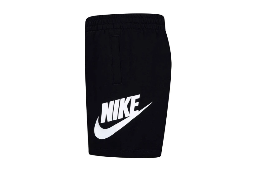 Nike Sportswear Club French Terry Παιδικό Αθλητικό Σορτς Μαύρο, Λευκό