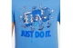 Nike Music Boxy Pals Παιδικό Κοντομάνικο T-Shirt Σιέλ, Μπλε, Λευκό