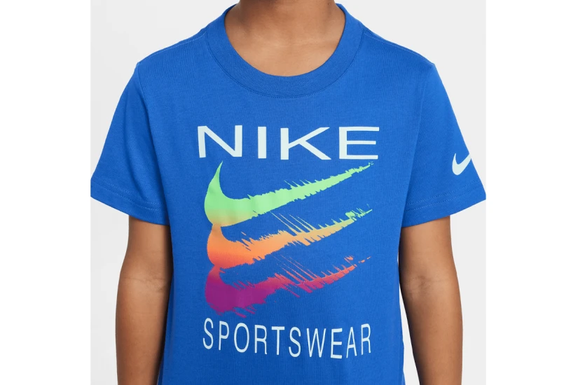Nike Sportswear Swoosh Παιδικό Κοντομάνικο T-Shirt Ρουά