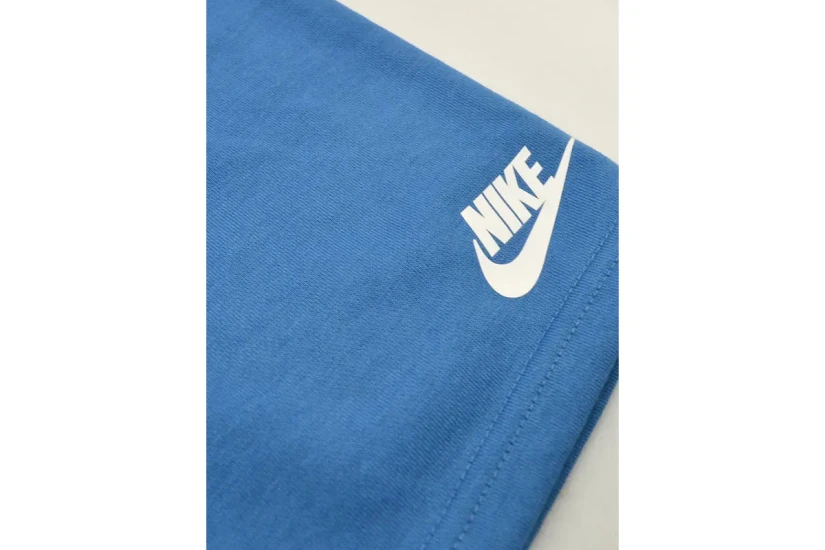 Nike Sportswear Allover Print Βρεφικό Σετ Κοντομάνικη Μπλούζα - Σορτς Λευκό, Μπλε, Κίτρινο Φλούο