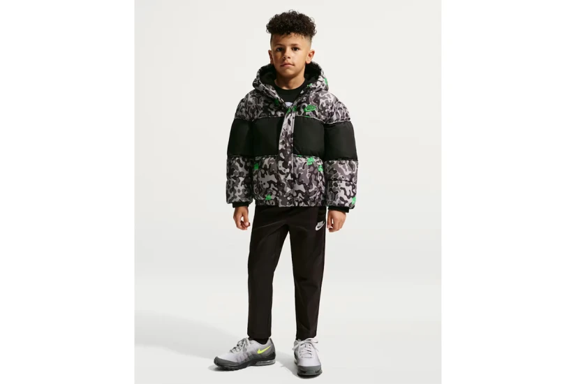 Nike Jacquard Logo Mixed Media Μπουφάν Puffer (86N976 K0P)