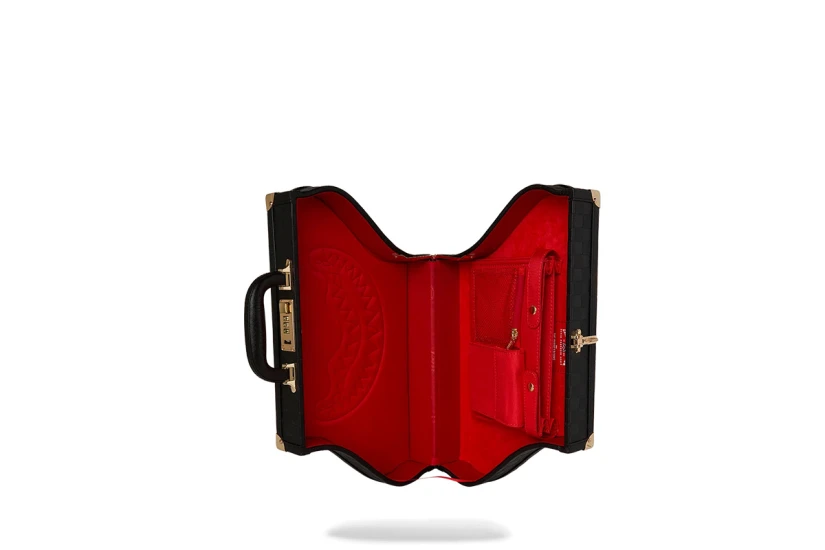 Sprayground Raised Check Τσάντα Χειρός Μαύρη, Χρυσή