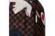 Sprayground Sharks In Paris Cotton Canvas Painted Dlxsv Backpack Καφέ, Κόκκινο, Λευκό, Μαύρο