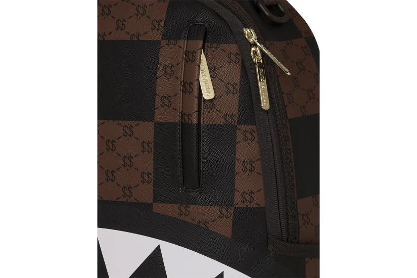 Sprayground Enlarged Check Paris Dlxsv Backpack Καφέ, Κόκκινο, Λευκό