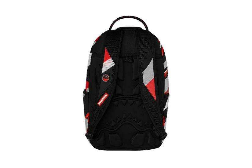 Sprayground Shredded Arctic Dlxsr Backpack Μαύρο, Κόκκινο, Γκρι