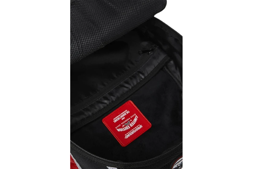 Sprayground Shredded Arctic Dlxsr Backpack Μαύρο, Κόκκινο, Γκρι