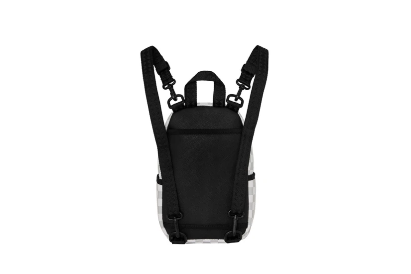 Sprayground Piggyback Bag Dlxsv Unisex Backpack Μαύρη, Λευκή, Γκρι