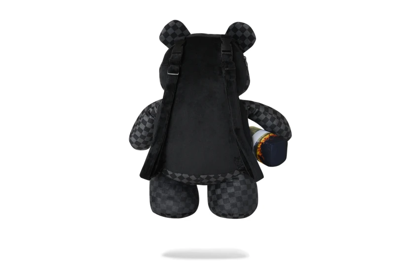 Sprayground Sip N Smoke Moneybear Backpack Μαύρο, Ανθρακί