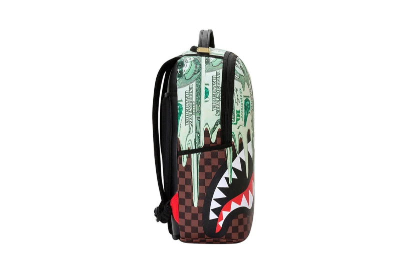 Sprayground Money Dripping Dollars Dlxsv Backpack Πράσινο, Καφέ, Διάφορα Xρώματα