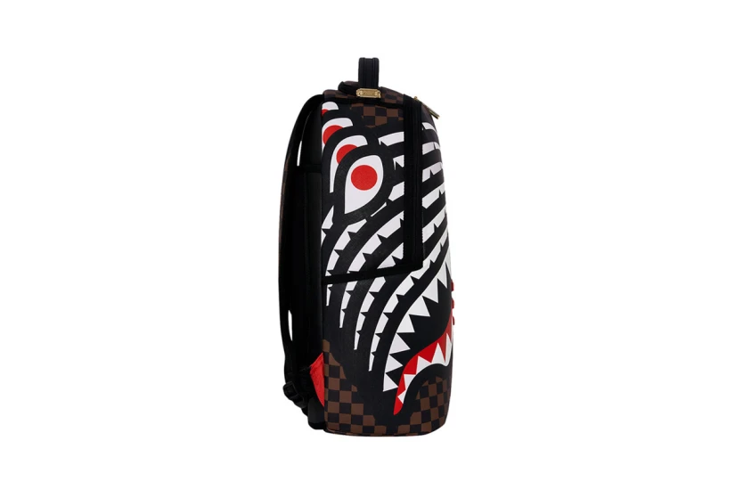Sprayground 404 Shark Not Found Backpack Μαύρο, Καφέ, Λευκό, Κόκκινο