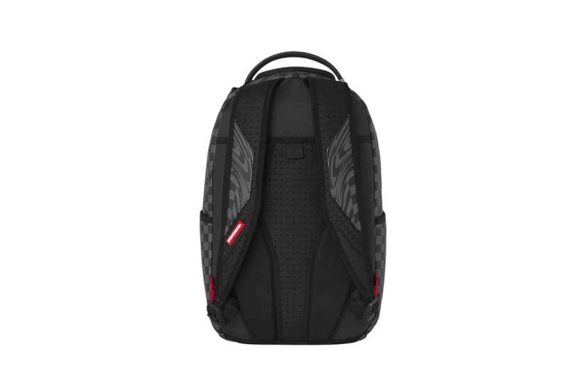Sprayground Checker Shark Trail DLXSV Backpack Μαύρο, Γκρι Σκούρο