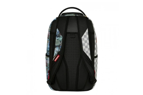 Sprayground Cream Check Full Of Cash Dlxsv Backpack (910B8548NSZ)