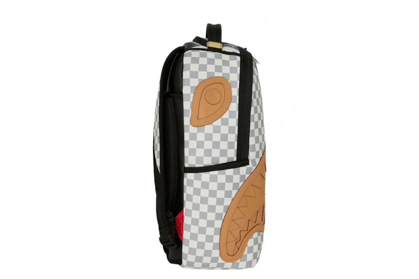 Sprayground Cream Check Full Of Cash Dlxsv Backpack (910B8548NSZ)