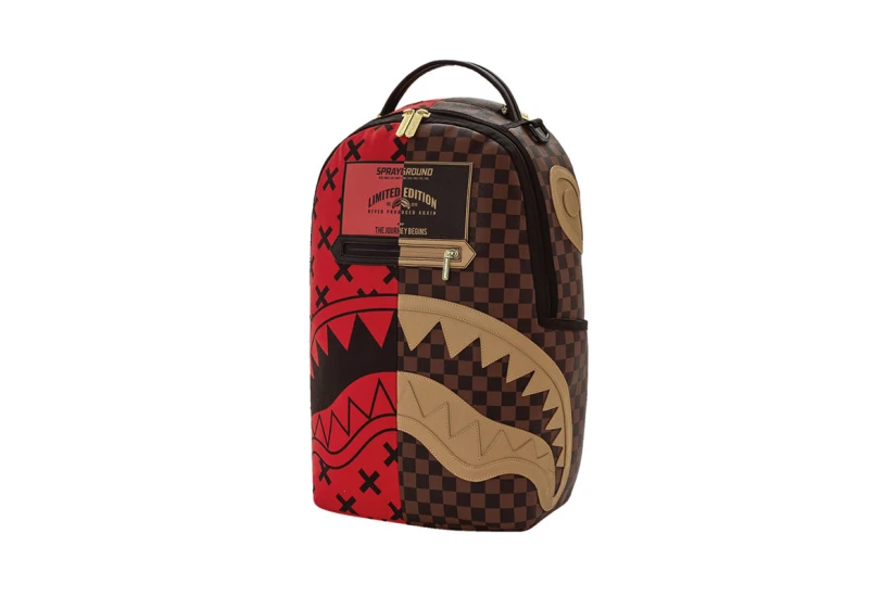 Sprayground Divide And Conquer Dlxsv Backpack Κόκκινο, Καφέ, Κάμελ, Μαύρο