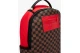 Sprayground Red Redemption Dlxsv Backpack Μαύρο, Καφέ, Κόκκινο