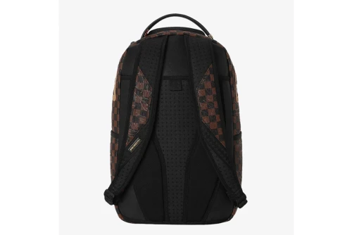 Sprayground Embossed Check Brown Dlxsv Backpack (910B8592NSZ)