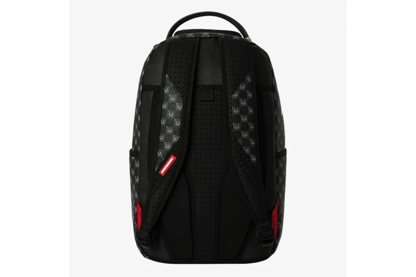 Sprayground Sharks In Paris Wtf Bubbly Black Check Backpack Μαύρο, Γκρι Σκούρο, Λευκό, Κόκκινο