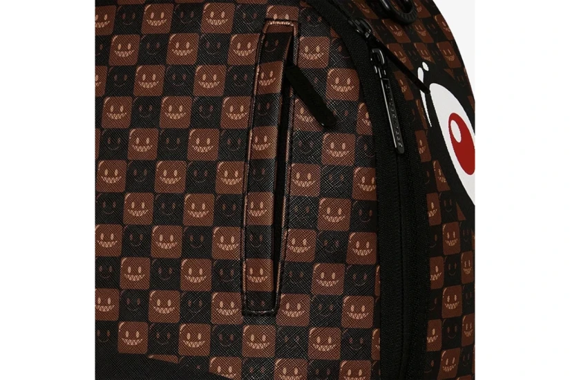 Sprayground Sharks In Paris Wtf Bubble Brown Check Dlxsv Backpack Καφέ, Κόκκινο, Λευκό, Μαύρο