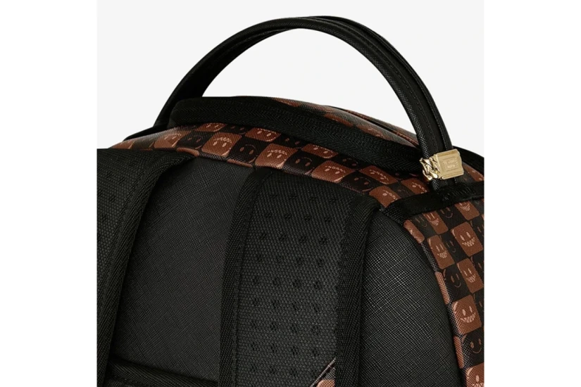 Sprayground Sharks In Paris Wtf Bubble Brown Check Dlxsv Backpack Καφέ, Κόκκινο, Λευκό, Μαύρο