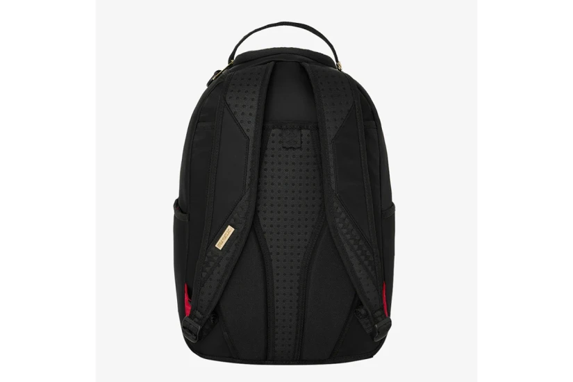 Sprayground Shark Central Gold Lettering Backpack Μαύρο