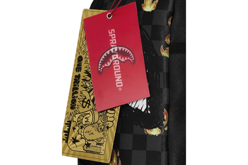 Sprayground Super Hot Fire Sharks In Paris Dlxsv Unisex Backpack Ανθρακί, Διάφορα Χρώματα