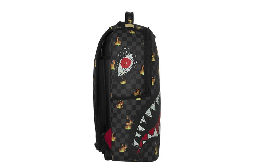 Sprayground Super Hot Fire Sharks In Paris Dlxsv Unisex Backpack Ανθρακί, Διάφορα Χρώματα