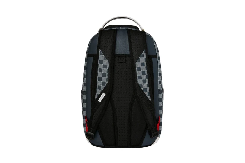 Sprayground Upscale Check Dlxsv Backpack Γκρι Σκούρο, Λευκό