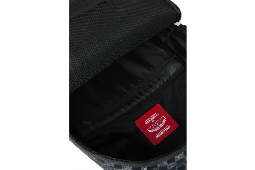 Sprayground Upscale Check Dlxsv Backpack Γκρι Σκούρο, Λευκό