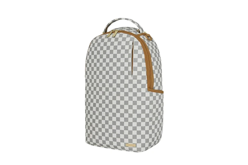 Sprayground Graff Embossed Cream Check Dlxsv Backpack Λευκό, Γκρι, Ταμπά