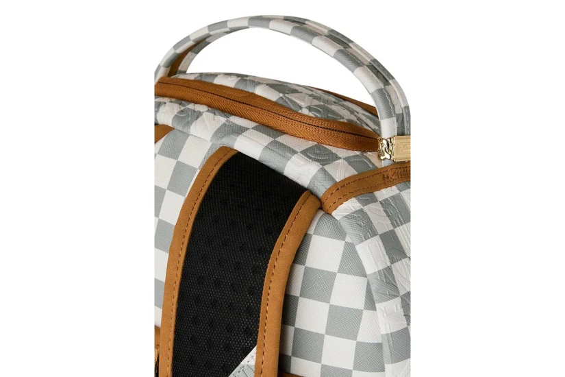 Sprayground Graff Embossed Cream Check Dlxsv Backpack Λευκό, Γκρι, Ταμπά
