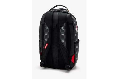 Sprayground Gray Peeking Character Check Dlxsv Backpack (910B8872NSZ)